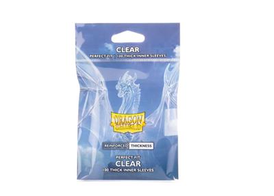 Dragon Shield Standard size Perfect fit - Inner Sleeves - Thick Inner Clear (100 Sleeves)
