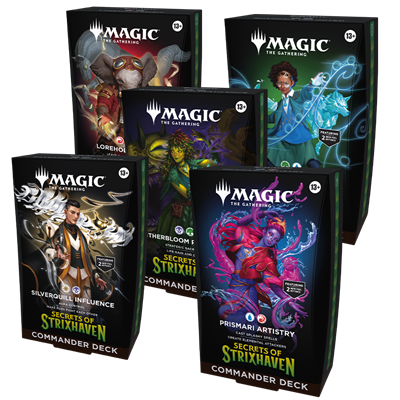 MTG - Secrets of Strixhaven Commander Deck Display (5 Decks) - EN