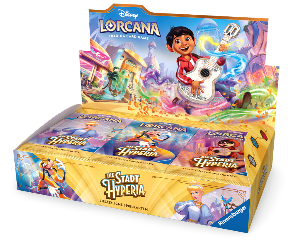 Disney Lorcana: Die Stadt Hyperia Booster Display (24 Packs) - DE