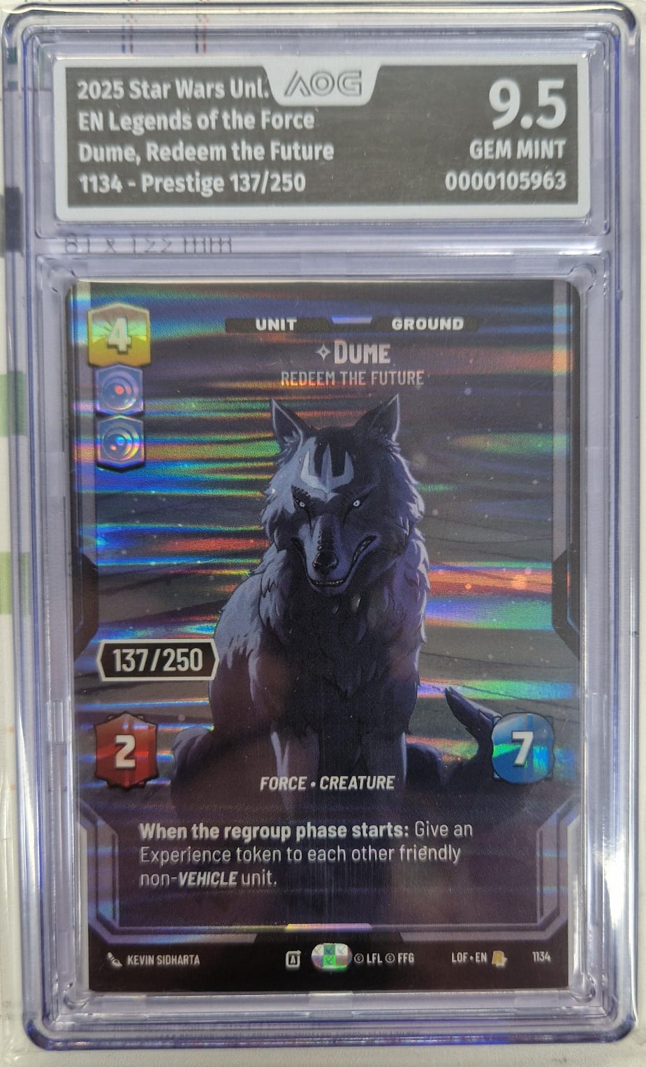 Dume 137/250 Serialized - 9,5 Gem Mint AOG