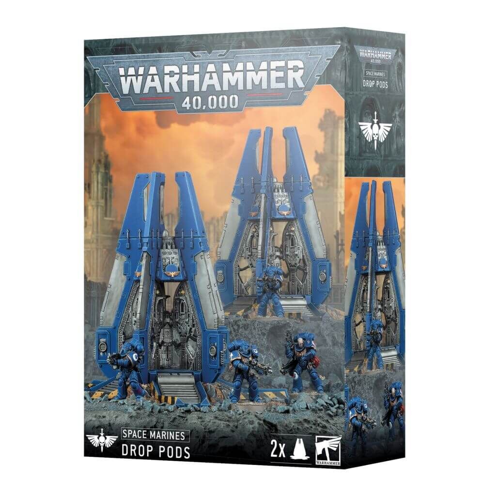 Warhammer 40K - Space Marines Drop Pods
