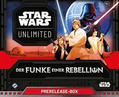 VORBESTELLUNG: STAR WARS: UNLIMITED - Funke einer Rebellion PRERELEASE BOX - DE