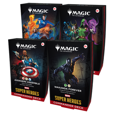 MTG - DE - Marvel Super Heroes Commander Deck Display (4 Decks)
