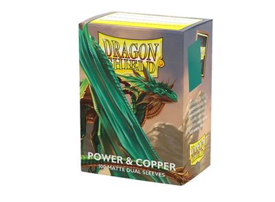 Dragon Shield Sleeves - Standard size - Matte Dual - Power & Copper (100 Sleeves)
