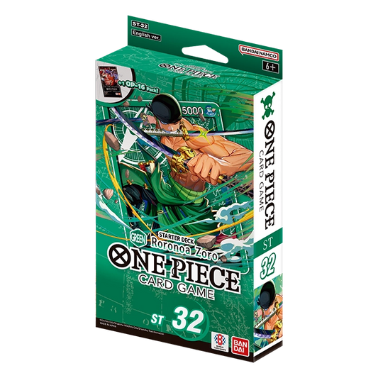 One Piece Card Game Green Zoro ST-32 Starter Deck - EN
