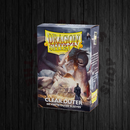 Dragon Shield Standard size Outer Sleeves - Matte Clear (100 Sleeves)