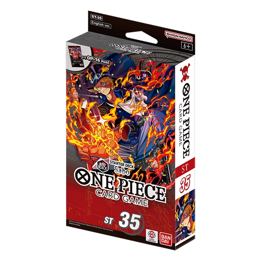 One Piece Card Game Red/Black Sabo ST-35 Starter Deck - EN