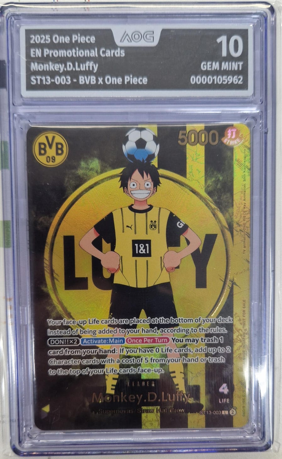 Monkey.D.Luffy - 10 Gem Mint AOG