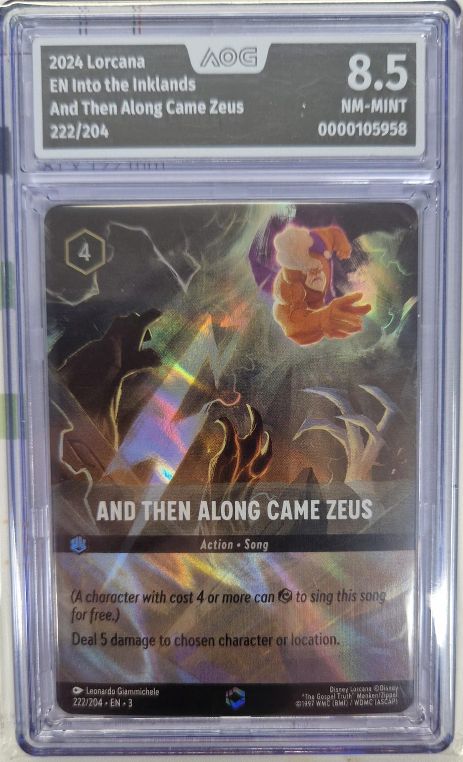 AND THEN ALONG CAME ZEUS 222/204 - 8,5 AOG