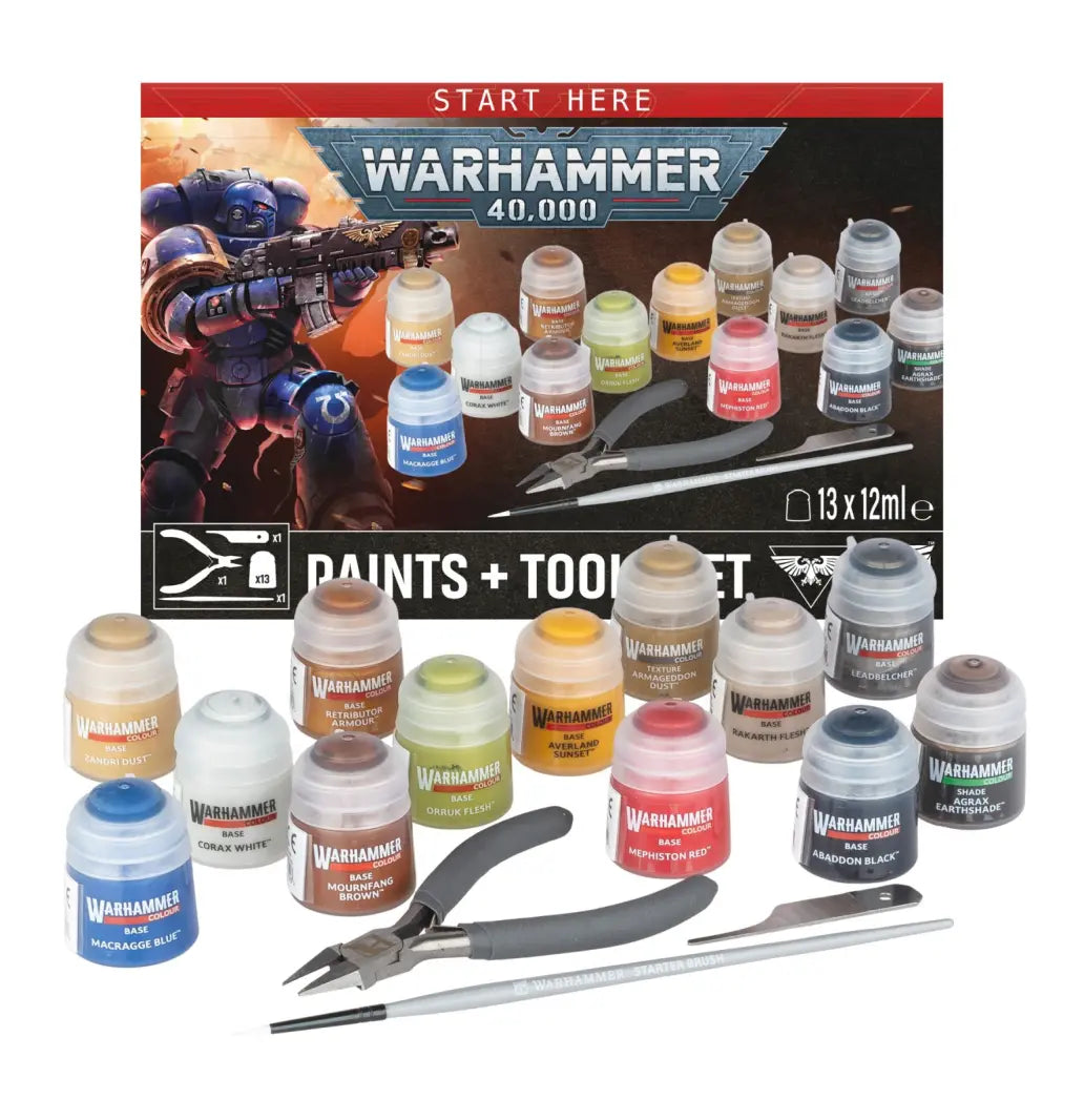 Warhammer 40.000: Paints + Tools Set