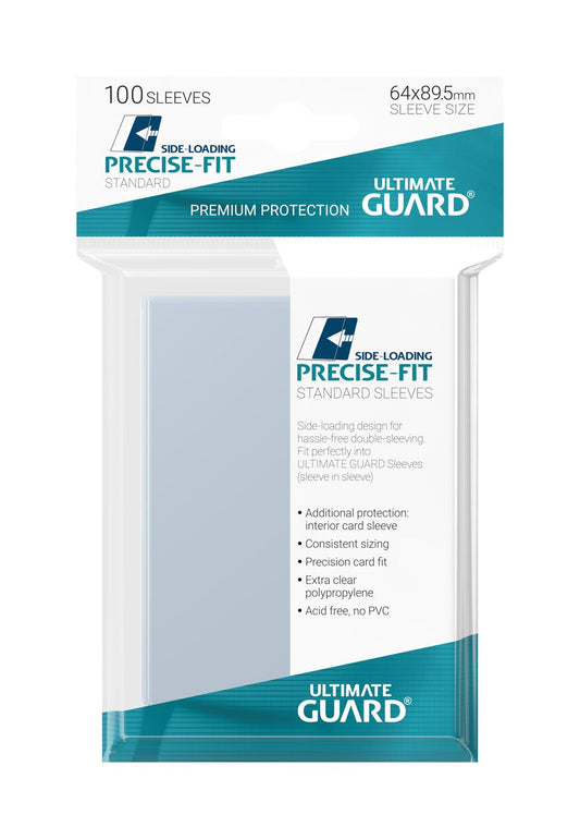 Precise-Fit Sleeves Side-Loading Standard Size Transparent (100)